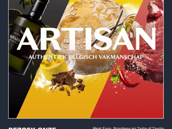 Artisan 2025: Bezoek onze stand 612