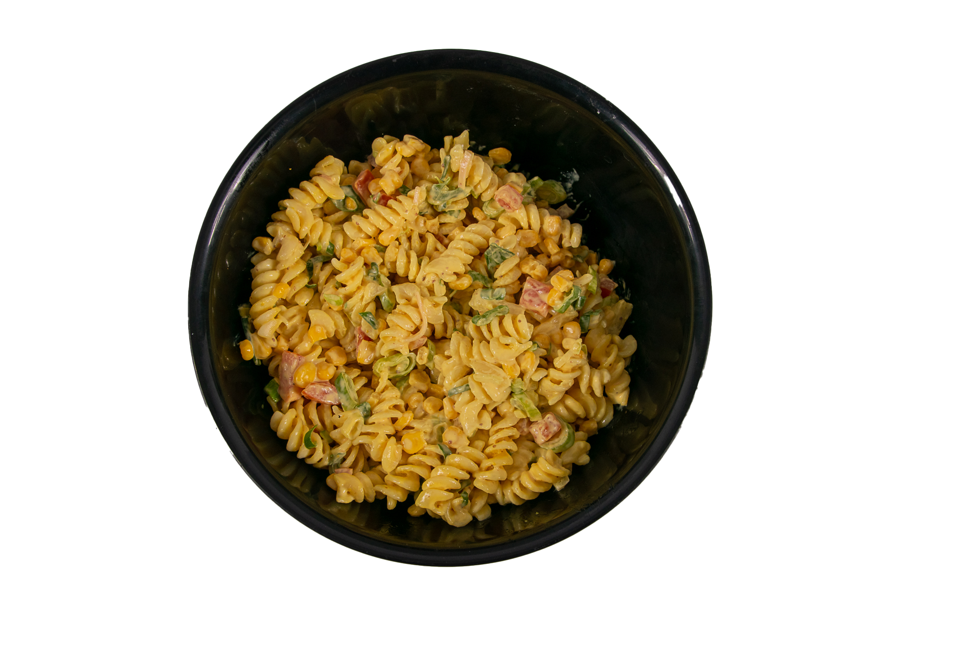 Pastasalade met honing-mosterd vinaigrette